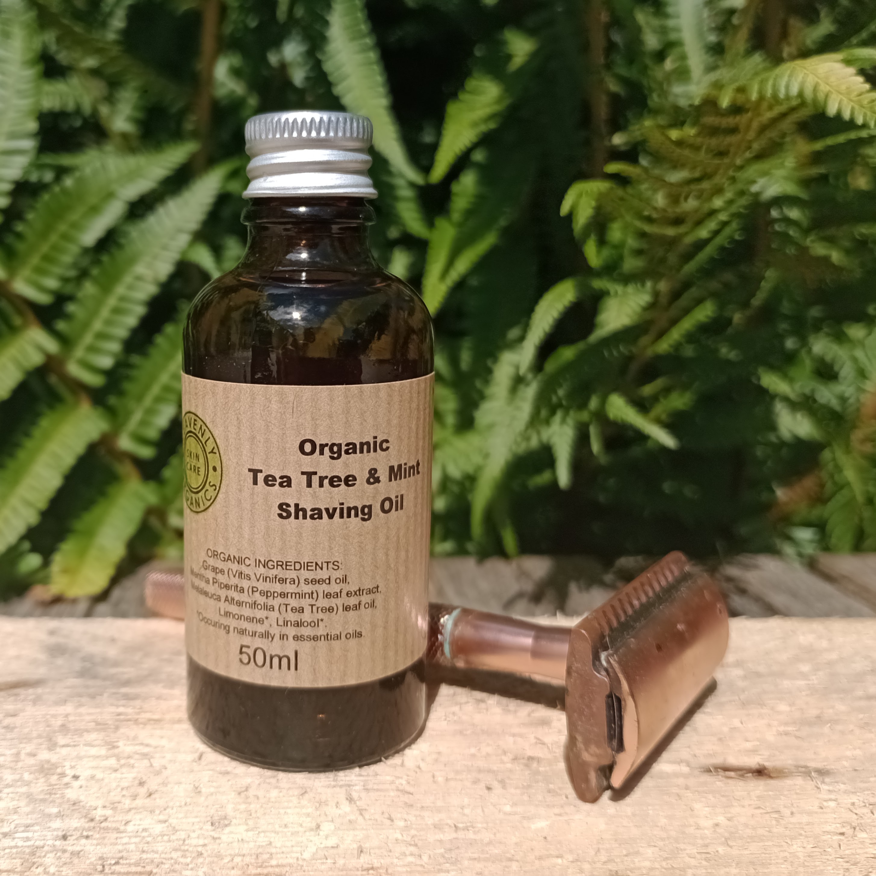 Organic Tea Tree & Mint Shaving Oil