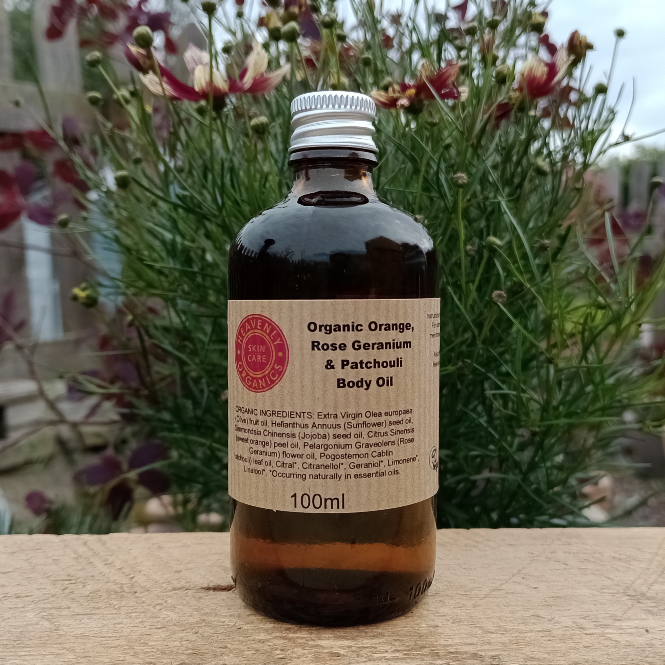 Organic Orange, Rose Geranium & Patchouli Body Oil