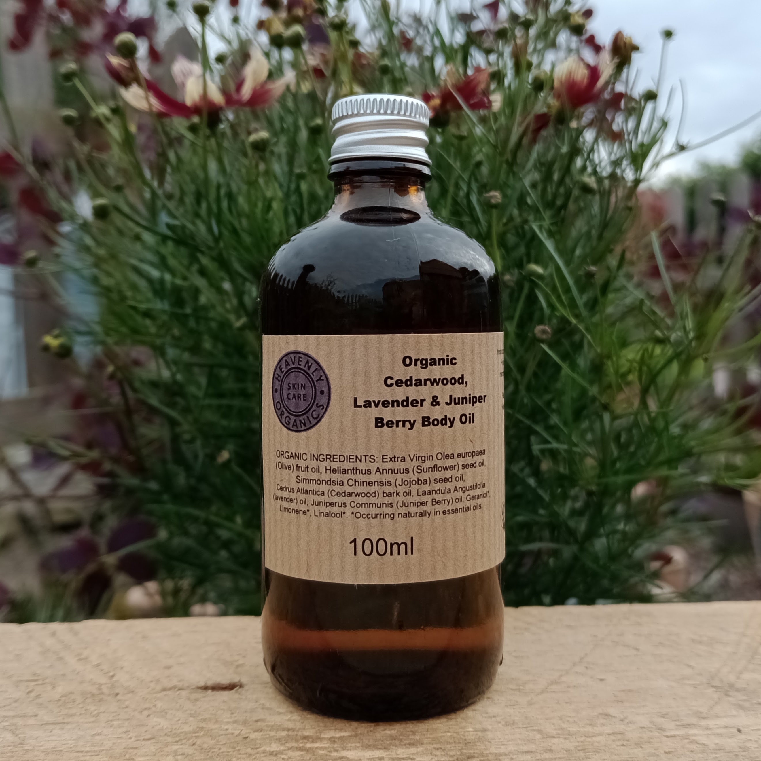 Organic Cedarwood, Lavender & Juniper Berry Body Oil