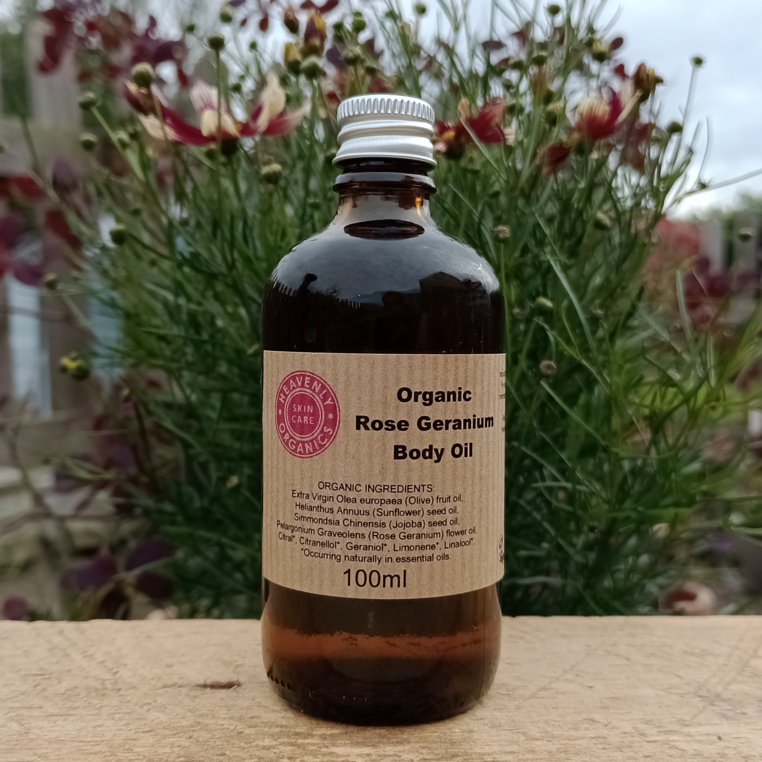 Rose Geranium Organic Body Oil