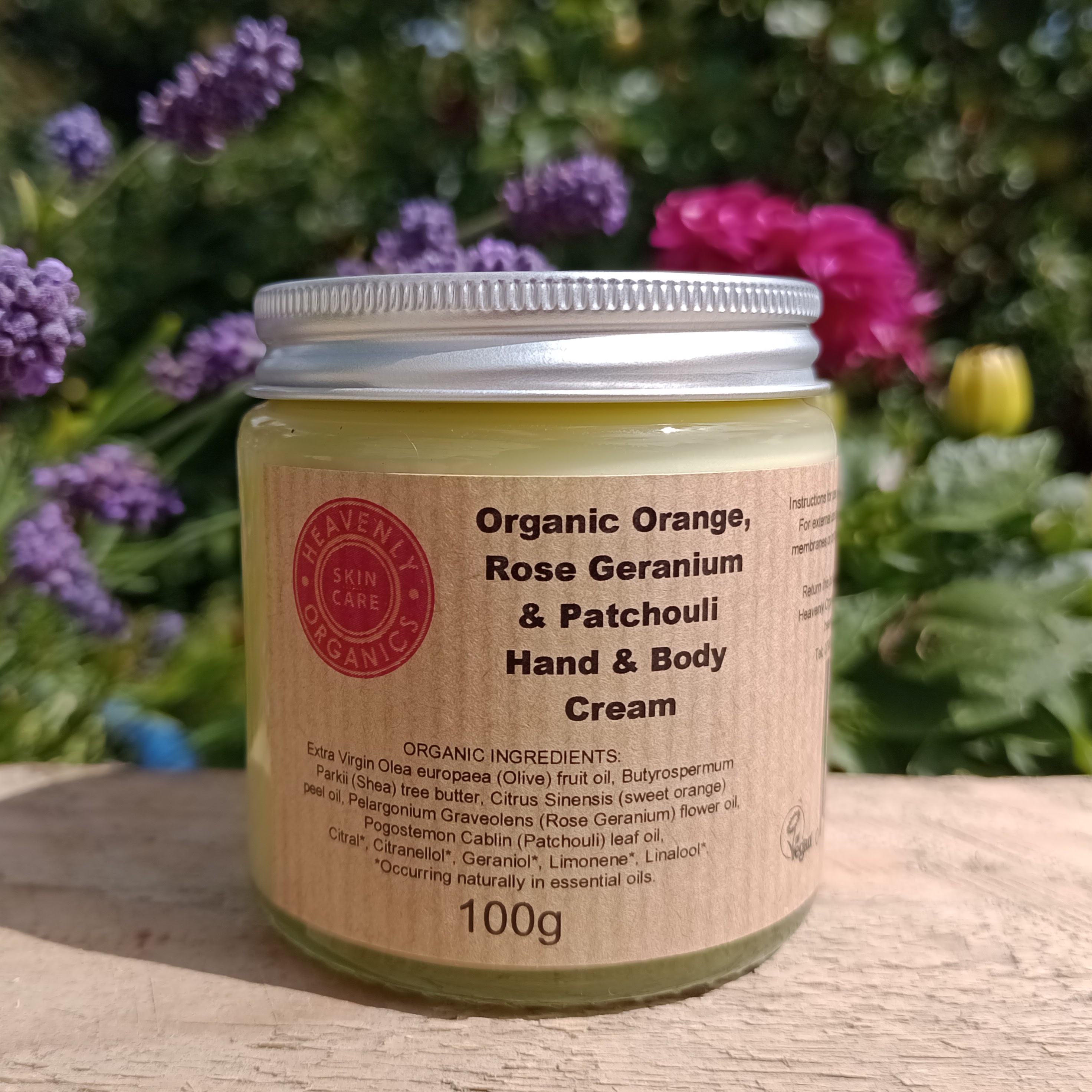 Organic Orange, Rose Geranium & Patchouli Hand & Body Cream
