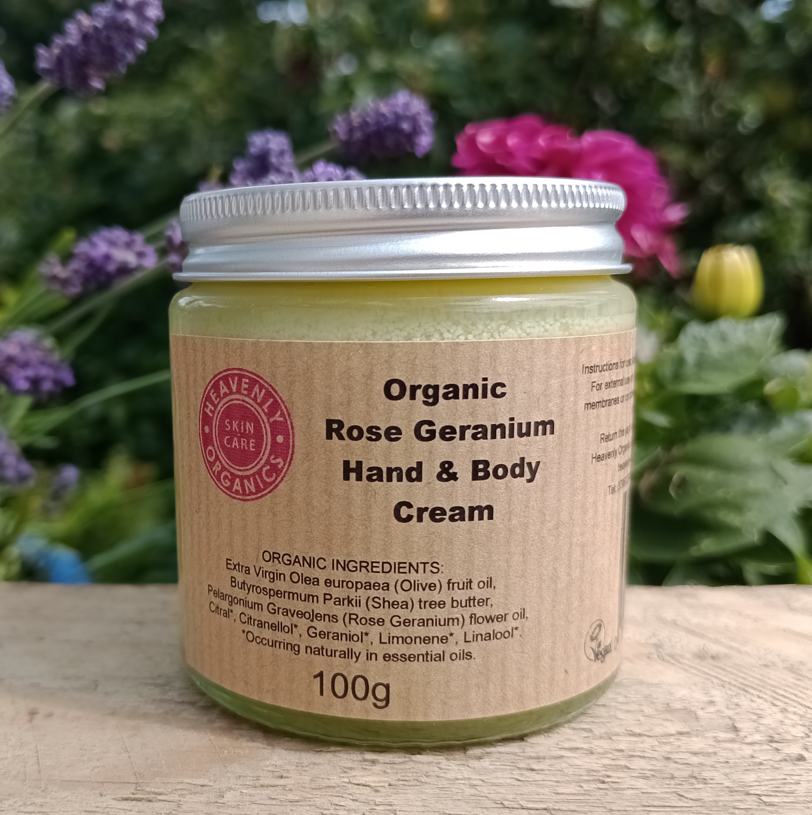 Organic Rose Geranium Hand & Body Cream