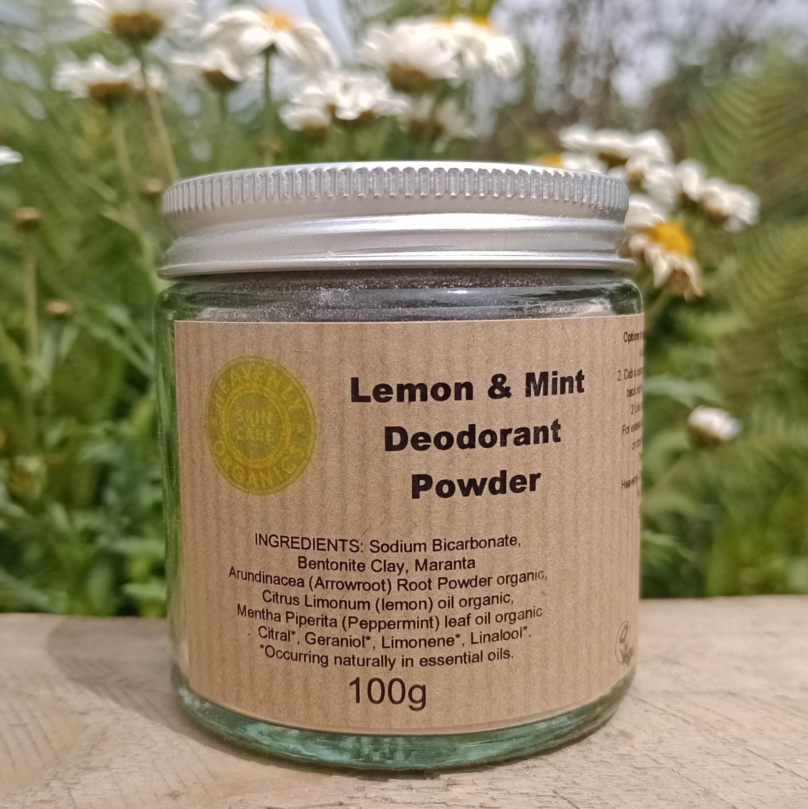Lemon & Mint Deodorant Powder