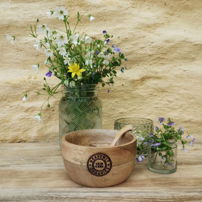 Wooden Bowl & Spatula