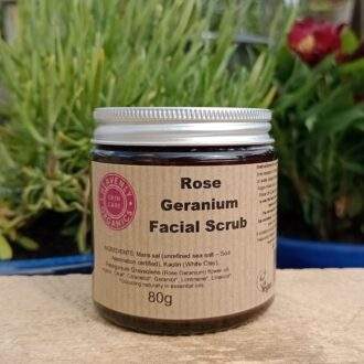 rose geranium facial scrub
