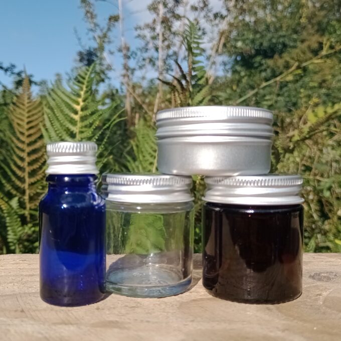 travel jars and bottles