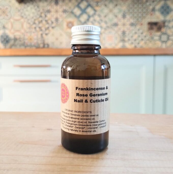 Organic Frankincense & Rose Geranium Nail & Cuticle Oil
